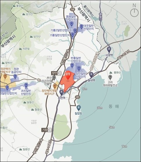 [부산=뉴시스]부산 기장군 장안읍 동남권 방사선 의·과학 일반산업단지. (사진=부산시 제공) 2026.02.27. photo@newsis.com *재판매 및 DB 금지