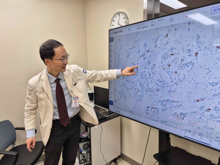 [서울=뉴시스] 가톨릭대학교 서울성모병원(병원장 이지열)은 병리과 정찬권 교수를 중심으로 한 다기관 참여 디지털 병리 인공지능 의료기술 연구사업단 코디파이(CODiPAI, Collaborative Digital Pathology Artificial Intelligence)이 대규모 암 디지털 병리 데이터 구축과 참여 기업의 사업화 성과를 달성했다고 밝혔다. (사진=서울성모병원 제공) 2026.02.27. photo@newsis.com *재판매 및 DB 금지