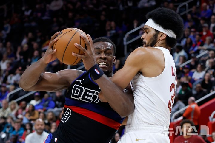 [디트로이트=AP/뉴시스] 미국프로농구(NBA) 디트로이트 피스턴스의 제일런 듀런. 2026.02.27.