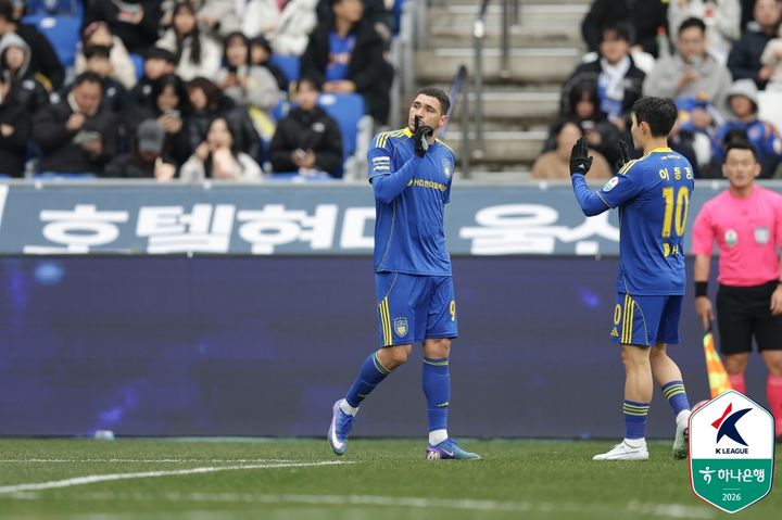 [서울=뉴시스] 프로축구 K리그1 울산 HD의 야고. (사진=한국프로축구연맹 제공) 2026.02.28. photo@newsis.com *재판매 및 DB 금지