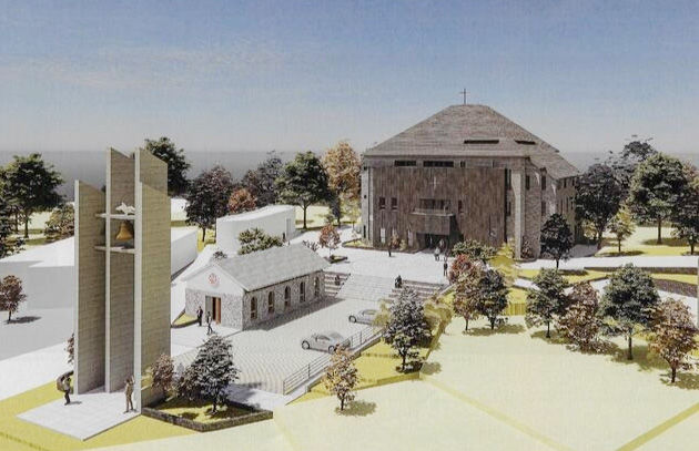 [서귀포=뉴시스] 천주교 제주교구 중문성당 치유와 평화를 위한 4·3 기념 성당 새 성전 조감도. (사진=천주교 제주교구 중문성당 제공) 2026.02.28. photo@newsis.com *재판매 및 DB 금지