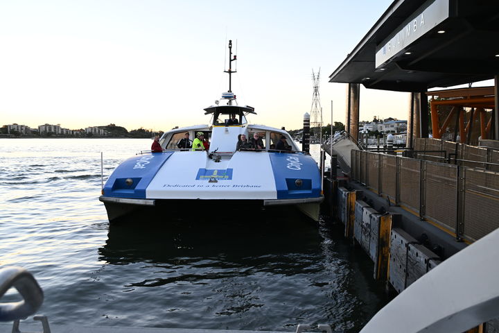 [뉴시스] 호주 브리즈번 강에 정박 중인 시티캣. (사진=서울시 제공) *재판매 및 DB 금지