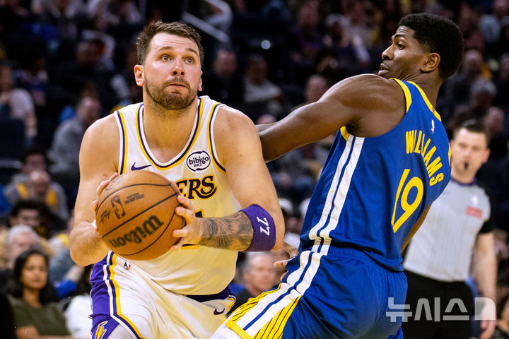 [샌프란시스코=AP/뉴시스] 미국프로농구(NBA) 로스앤젤레스(LA) 레이커스의 루카 돈치치. 2026.02.28.