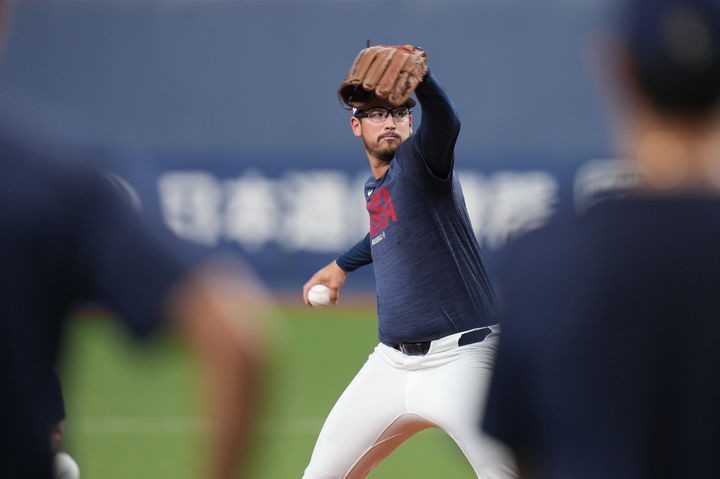 [오사카=AP/뉴시스] 2026 월드베이스볼클래식(WBC) 한국 야구 대표팀 투수 데인 더닝. 2026.03.01.