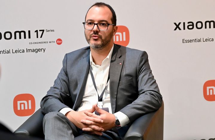 [서울=뉴시스] 샤오미가 28일(현지 시간) MWC26이 열리는 스페인 바르셀로나 현지에서 샤오미 라이카 렌즈 관련 현지 기자단 인터뷰를 진행했다. 사진은 파블로 아세베도 노다 라이카 카메라 AG 모바일 사업부 D&E 총괄이 발언하는 모습. (사진=샤오미 제공) 2026.03.01. photo@newsis.com *재판매 및 DB 금지