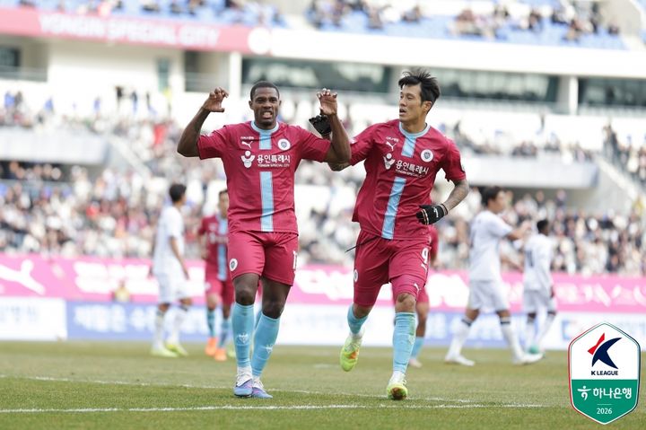 [서울=뉴시스] 프로축구 K리그2 용인FC의 가브리엘. (사진=한국프로축구연맹 제공) 2026.03.01. photo@newsis.com *재판매 및 DB 금지