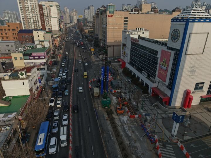 [대전=뉴시스] 대전 도시철도 2호선 트램 건설공사. (사진=뉴시스 DB). photo@newsis.com *재판매 및 DB 금지