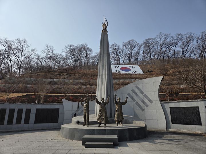 [구미=뉴시스] 경북 구미에 위치한 인동3·12독립만세운동기념탑. (사진=대구지방보훈청 제공) 2026.03.03. photo@newsis.com *재판매 및 DB 금지