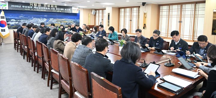 [거창=뉴시스] 거창군 핵심 성과목표제 사업 추진계획 보고회 개최 (사진=거창군 제공) 2026. 03. 03. photo@newsis.com *재판매 및 DB 금지