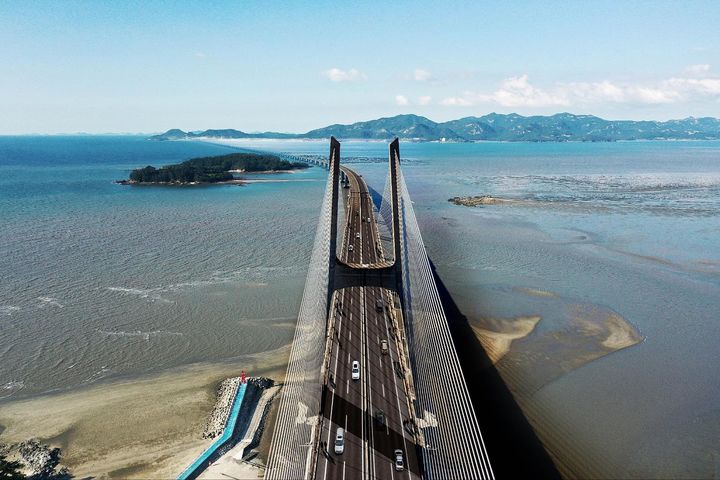 [고창=뉴시스] 노을대교 가상도. *재판매 및 DB 금지