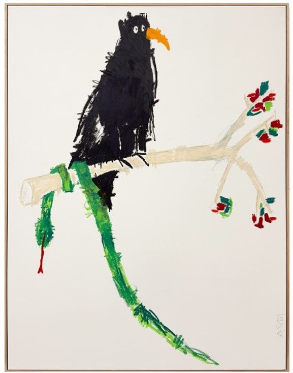 Andi Fischer, TENSION NOTICEABLE, 2025, oil stick, pencil on canvas, 215 x 165 cm, 219 x 169 x 5 cm artist frame, 제공: 갤러리바톤 *재판매 및 DB 금지