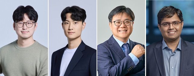 [서울=뉴시스] (왼쪽부터) 송승욱 교수, 이원찬 석박통합과정생, 신현석 IBS 단장, 딥 자리왈라(Deep Jariwala) 펜실베이니아대 교수. (사진=성균관대 제공) 2026.03.04. photo@newsis.com *재판매 및 DB 금지