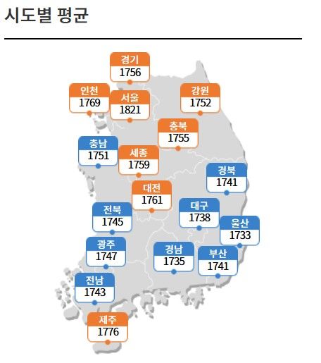 [서울=뉴시스] 한국석유공사 유가정보시스템 오피넷에 따르면 4일 오전 기준 서울 지역 주유소의 평균 휘발유 판매 가격은 리터(ℓ)당 1821원으로 집계됐다. (사진=오피넷 캡처) 2026.03.04 photo@newsis.com *재판매 및 DB 금지