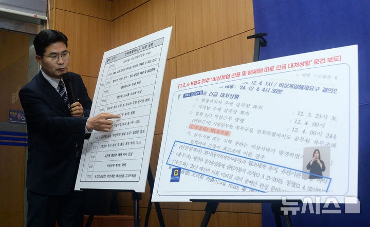 [전주=뉴시스] 김얼 기자 = 이원택 더불어민주당(군산김제부안을) 국회의원이 4일 전북 전주시 전북특별자치도의회 기자회견장에서 '12.3 비상계엄 당시 전북특별자치도청 출입 통제'와 관련한 기자회견을 열고 상황을 설명하고 있다. 2026.03.04. pmkeul@newsis.com