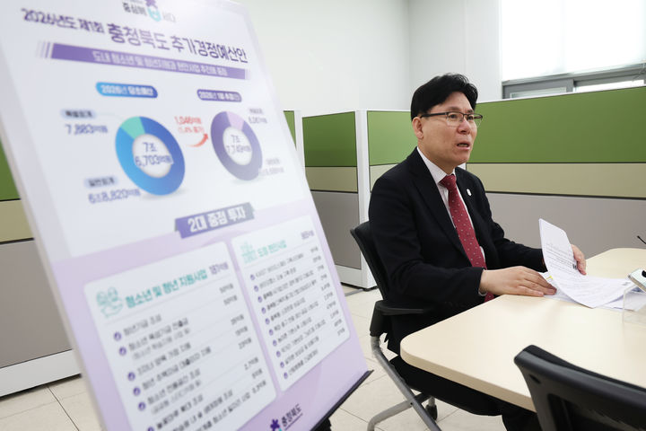 2026년 제1회 추가경정예산안 설명하는 이동옥 충북도 행정부지사. (사진=충북도 제공) *재판매 및 DB 금지