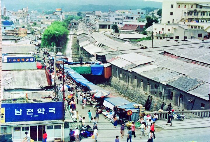 제천 용두천 복개 전 옛 모습.(사진=제천시 제공) *재판매 및 DB 금지