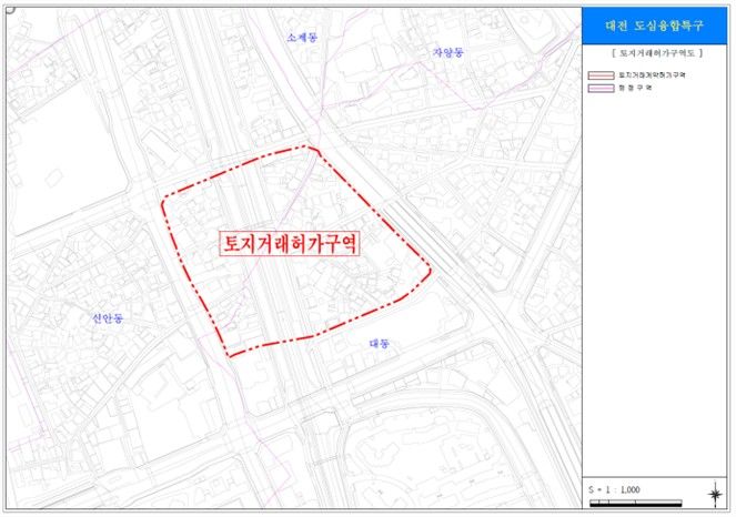 [대전=뉴시스]토지거래구역도 현황. 2026. 03. 04 photo@newsis.com *재판매 및 DB 금지