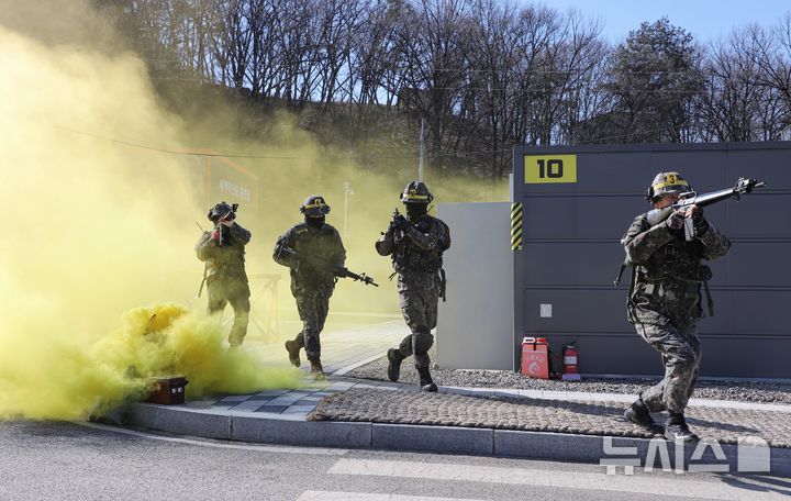 [용인=뉴시스]상비예비군의 훈련 모습(사진=55사단 제공)2026.03.04.photo@newsis.com