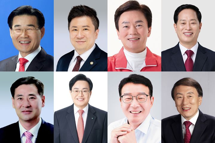 [대구=뉴시스] 6·3지방선거 대구 북구청장 후보군. 왼쪽부터 김규학, 김지만, 김진상, 이근수, 이동욱, 이상길, 최우영, 하병문. 가나다순. (사진=뉴시스DB) 2026.03.05. photo@newsis.com *재판매 및 DB 금지