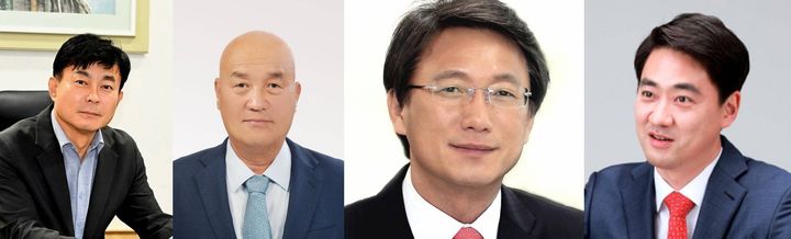 [대구=뉴시스]사진 왼쪽부터 가나다순=김보경(민주당)·이대곤(민주당)·전재경(무소속)·최재훈(국민의힘). *재판매 및 DB 금지