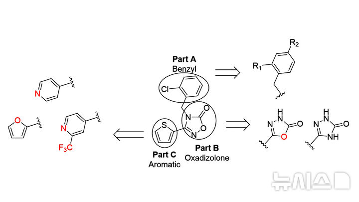 새로운 드라베 증후군 후보물질의 설계도. (그래픽=GIST 제공) photo@newsis.com