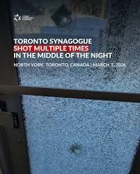 [서울=뉴시스]캐나다 토론토의 유대교 사원 에마누엘 시나고그에 총격이 가해져 유리창이 파손된 모습. (출처=인스타그램) 2026.3.5. *재판매 및 DB 금지