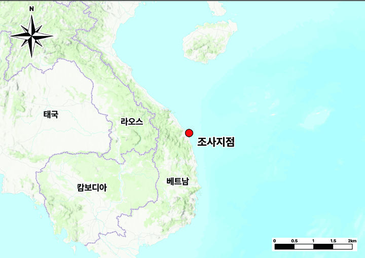 [서울=뉴시스] 베트남 꽝응아이성 빈쩌우만 쩌우투언 해역 위치도. (사진=국가유산청 제공) 2026.03.05. photo@newsis.com *재판매 및 DB 금지