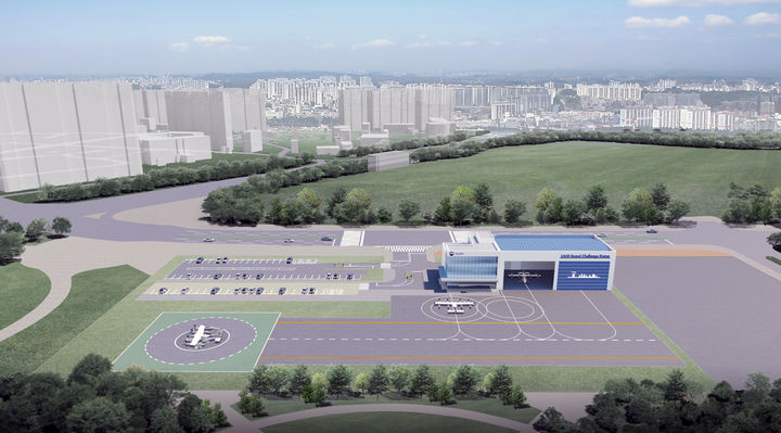 [서울=뉴시스] 킨텍스 K-UAM 실증 버티포트 조감도. 2026.03.05. (사진=국토교통부 제공) photo@newsis.com *재판매 및 DB 금지