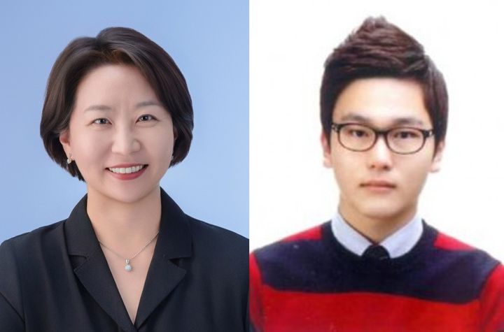 [울산=뉴시스] UNIST 연구진. 사진 박지영 교수(좌측)와 조우빈 박사(제1저자) photo@newsis.com *재판매 및 DB 금지