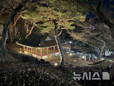 사천시 '수양 빛공원', 내일 점등식…'야간경관 특화공간'