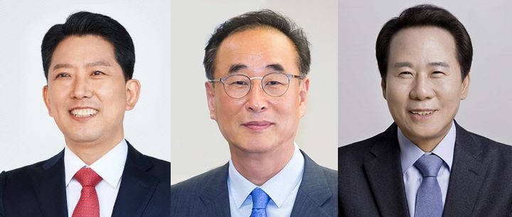 [구미=뉴시스] 김장호(왼쪽부터), 장세용, 김철호 예비후보. (사진=뉴시스 DB) *재판매 및 DB 금지