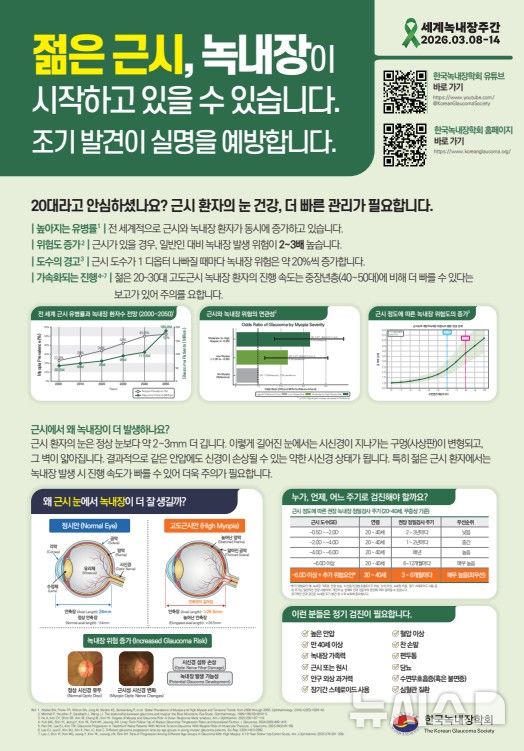 [서울=뉴시스] 2026 세계녹내장주간 기념 '녹내장 바로알기 포스터'. (사진= 한국녹내장학회 제공)