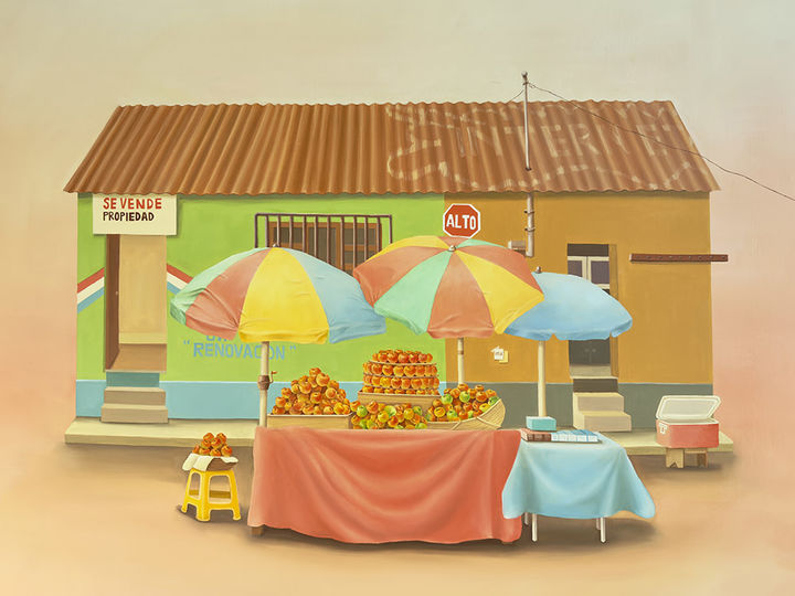 조희주- Manzana, oil on canvas, 90.9x72.7cm, 2025. *재판매 및 DB 금지