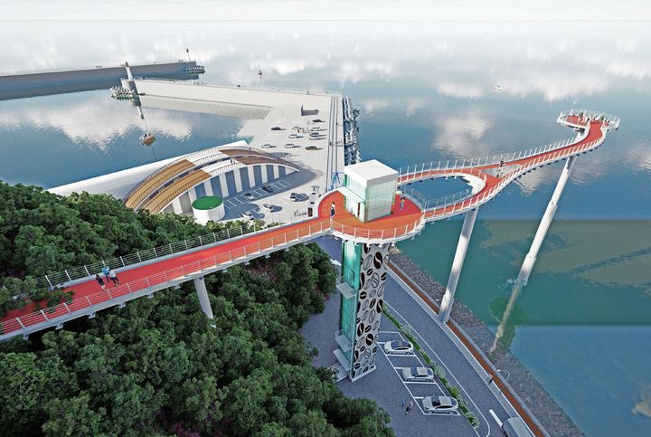 [강릉=뉴시스] 강릉시 안목 죽도봉 스카이밸리 조성 사업 조감도.(사진=강릉시 제공)photo@newsis.com *재판매 및 DB 금지