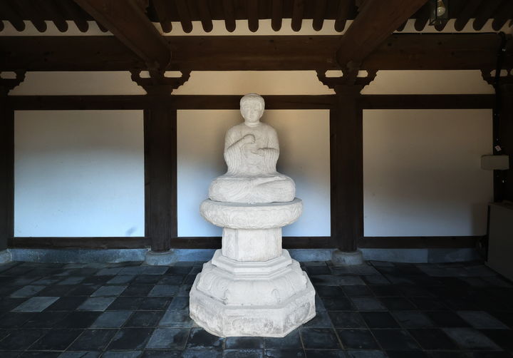 [임실=뉴시스] 국가 보물로 지정·고시된 '임실 진구사지 석조비로자나불 좌상'. *재판매 및 DB 금지