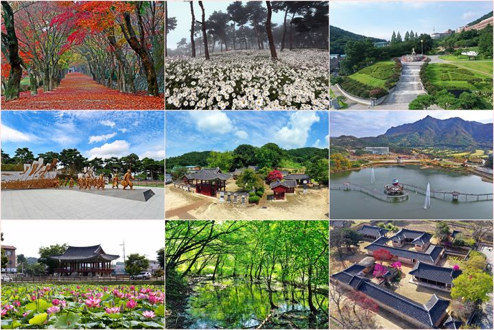 [정읍=뉴시스] 정읍의 주요 관광지인 '정읍 9경'. *재판매 및 DB 금지