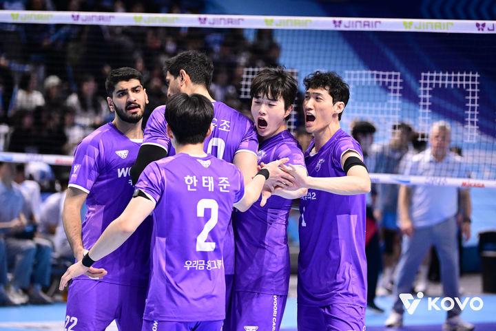 [서울=뉴시스] 남자 프로배구 우리카드. (사진=KOVO 제공). 2026.03.06. *재판매 및 DB 금지