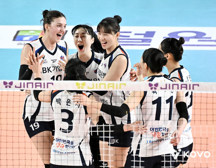 [서울=뉴시스] 여자 프로배구 IBK기업은행. (사진=KOVO 제공). 2026.03.06. *재판매 및 DB 금지