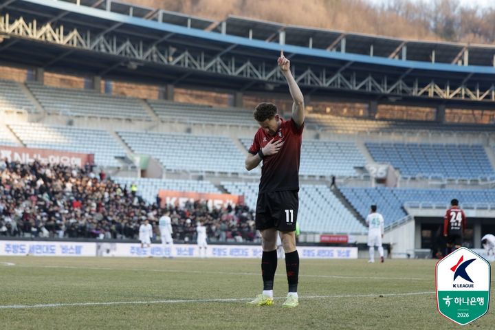 [서울=뉴시스] 프로축구 K리그1 부천FC1995의 갈레고. (사진=한국프로축구연맹 제공) 2026.03.07. photo@newsis.com *재판매 및 DB 금지