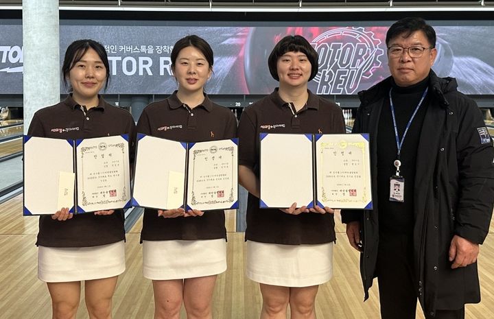 [구미=뉴시스] 정영선(왼쪽부터), 정지원, 백승자, 박현 감독. (사진=구미시 제공) 2026.03.08 photo@newsis.com *재판매 및 DB 금지