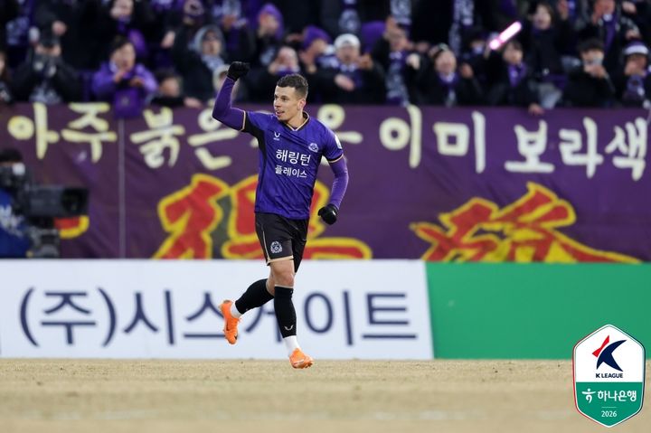 [서울=뉴시스] 프로축구 K리그1 FC안양의 마테우스. (사진=한국프로축구연맹 제공) *재판매 및 DB 금지