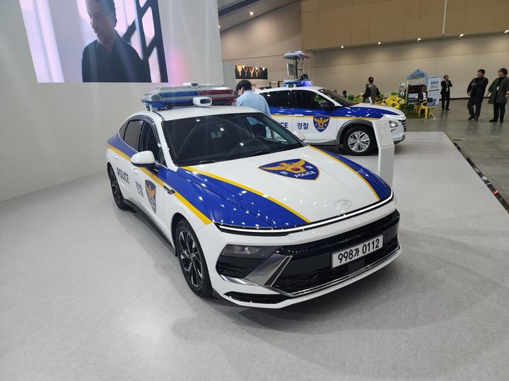 모트렉스의 스마트 번호판 인지 시스템이 적용된 순찰차. (사진=모트렉스) *재판매 및 DB 금지