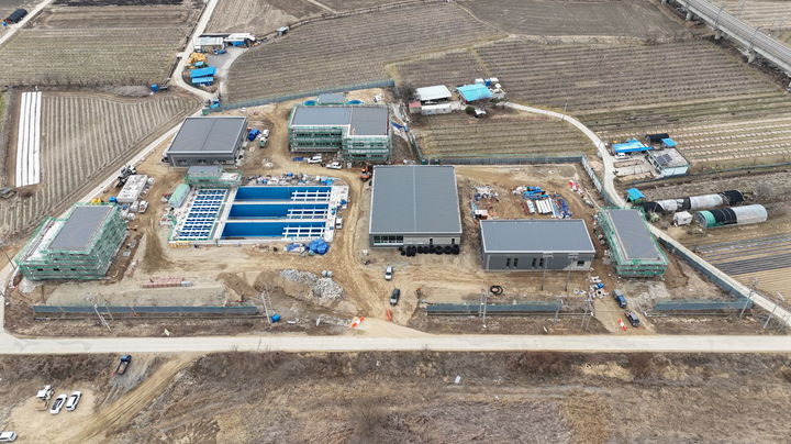 [예산=뉴시스] 지난 6일 촬영된 예산정수장 확충사업 건설현장 모습. (사진=예산군 제공) 2026.03.09. photo@newsis.com *재판매 및 DB 금지