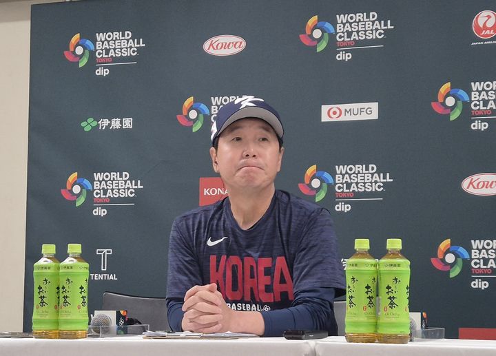 2026 WBC 호주전 앞두고 기자회견 중인 류지현 감독
