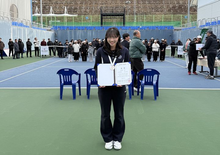 [세종=뉴시스] 세종시청 테니스팀 이은지 선수.(사진=세종시). 2026.03.10. photo@newsis.com. *재판매 및 DB 금지