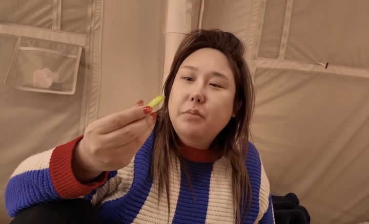 [뉴시스] 27kg 감량에 성공한 방송인 풍자(37)가 다이어트 중 즐겨 먹는 간식을 공개했다. (사진=풍자 유튜브 채널 캡처) *재판매 및 DB 금지