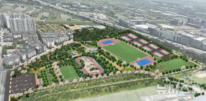 [인천=뉴시스] 계양꽃마루 부지 내 체육단지 조성사업 조감도. (사진=계양구 제공) 2026.03.10. photo@newsis.com