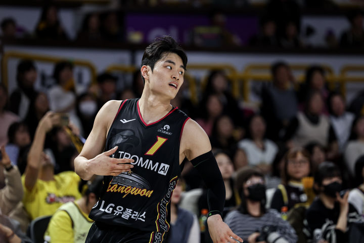 [서울=뉴시스] 프로농구 창원 LG의 유기상. (사진=KBL 제공) *재판매 및 DB 금지