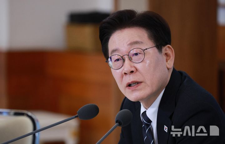 [서울=뉴시스] 고범준 기자 = 이재명 대통령이 10일 청와대에서 열린 상생을 실천하는 기업인과의 대화에서 발언을 하고 있다. 2026.03.10. bjko@newsis.com