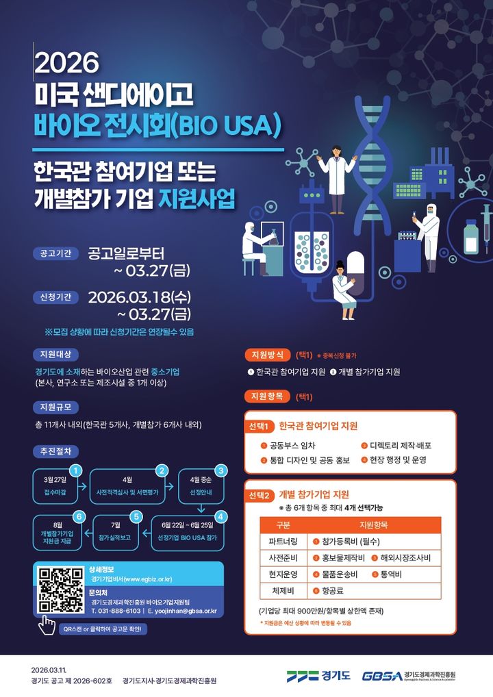 경기도, 세계 최대 바이오 전시회 'BIO USA' 참가사 모집 - 뉴스 썸네일 이미지